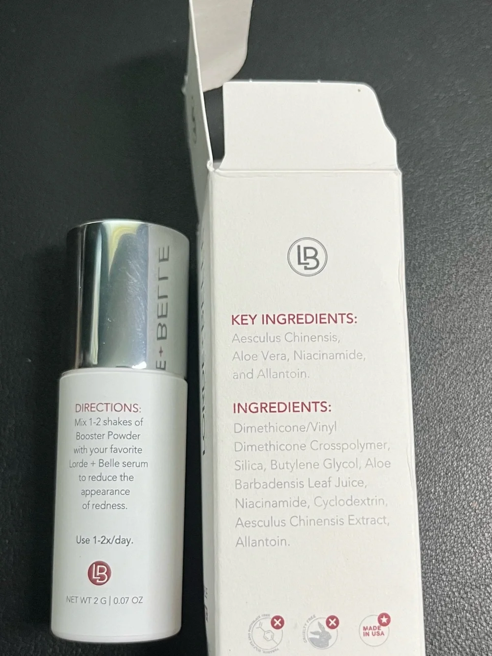Lorde + Belle Redness Relief Booster - 2g